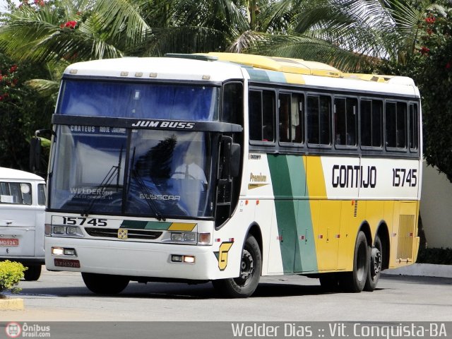 Empresa Gontijo de Transportes 15745 na cidade de Vitória da Conquista, Bahia, Brasil, por Welder Dias. ID da foto: 388546.