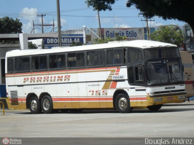 Viação Paraúna 755 na cidade de Goiânia, Goiás, Brasil, por Douglas Andrez. Número da foto: #390197.