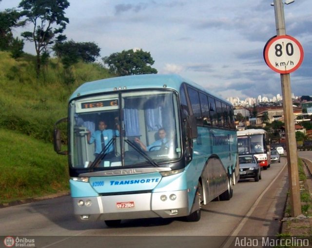 Transnorte - Transporte e Turismo Norte de Minas 62000 na cidade de Belo Horizonte, Minas Gerais, Brasil, por Adão Raimundo Marcelino. ID da foto: 391523.