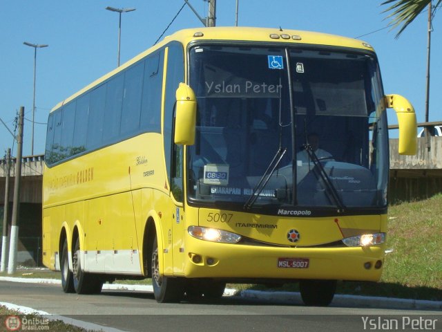 Viação Itapemirim 5007 na cidade de Vitória, Espírito Santo, Brasil, por Yslan Peter. ID da foto: 391052.