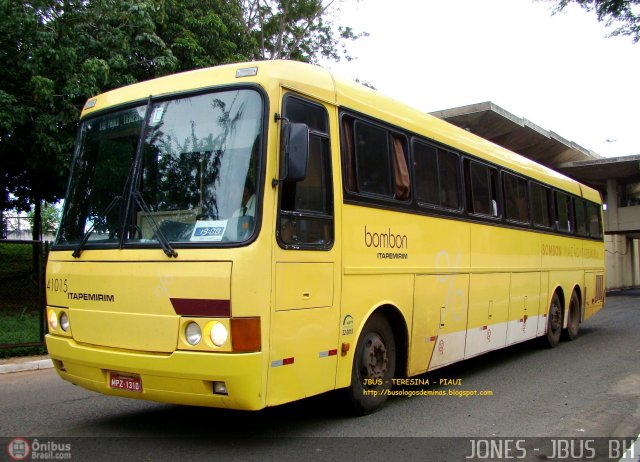 Viação Itapemirim 41015 na cidade de Teresina, Piauí, Brasil, por Jones Bh. ID da foto: 393295.