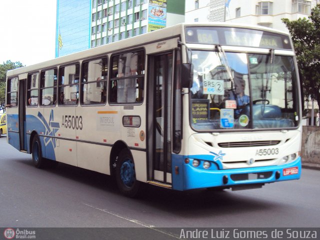 Transporte Estrela Azul A55003 na cidade de Rio de Janeiro, Rio de Janeiro, Brasil, por André Luiz Gomes de Souza. Número da foto: #395452.