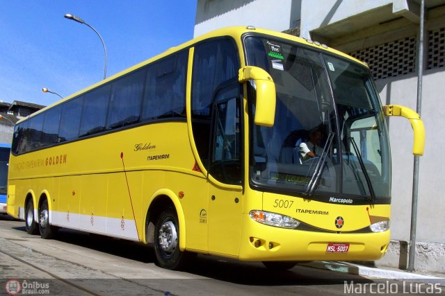 Viação Itapemirim 5007 na cidade de Rio de Janeiro, Rio de Janeiro, Brasil, por Marcelo Lucas. ID da foto: 394460.