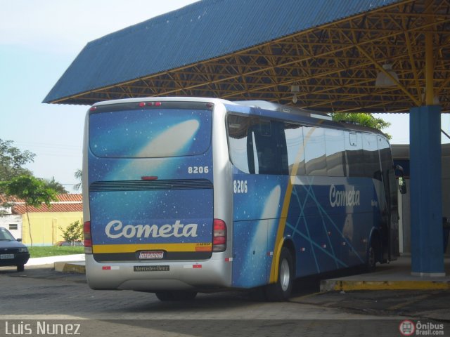 Viação Cometa 8206 na cidade de São Miguel Arcanjo, São Paulo, Brasil, por Luis Nunez. ID da foto: 395326.