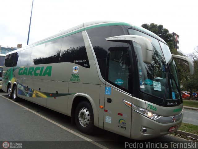 Viação Garcia 7866 na cidade de Curitiba, Paraná, Brasil, por Pedroka Ternoski. Número da foto: #394745.
