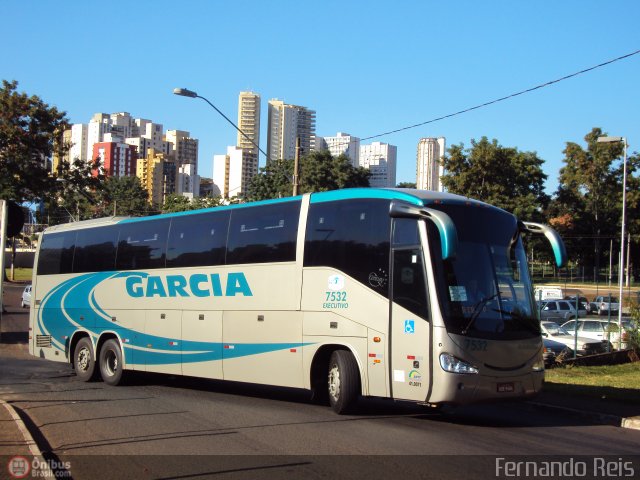 Viação Garcia 7532 na cidade de Ribeirão Preto, São Paulo, Brasil, por Fernando Reis. Número da foto: #396011.