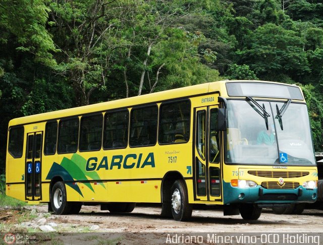 Viação Garcia 7517 na cidade de Duque de Caxias, Rio de Janeiro, Brasil, por Adriano Minervino. ID da foto: 396705.