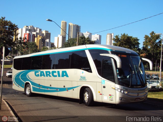 Viação Garcia 7466 na cidade de Ribeirão Preto, São Paulo, Brasil, por Fernando Reis. Número da foto: #396016.
