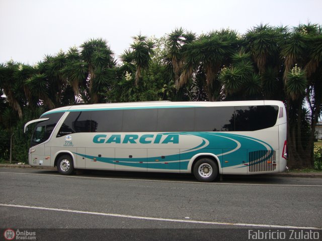 Viação Garcia 7716 na cidade de Curitiba, Paraná, Brasil, por Fabricio do Nascimento Zulato. Número da foto: #397788.