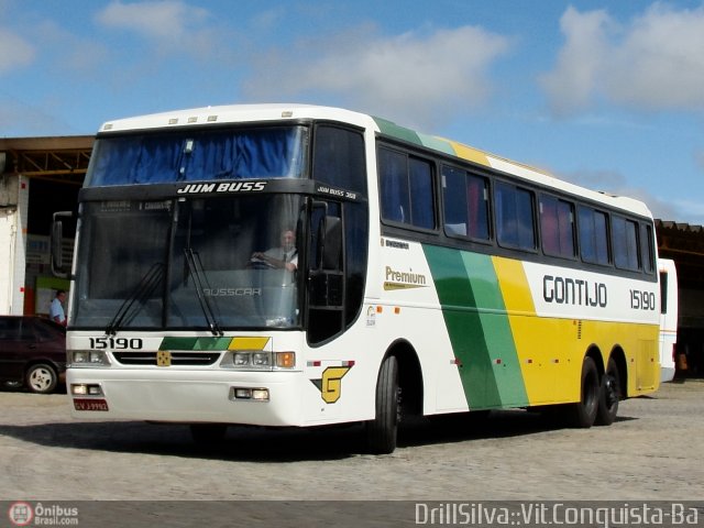 Empresa Gontijo de Transportes 15190 na cidade de Vitória da Conquista, Bahia, Brasil, por Drill Silva. ID da foto: 397311.