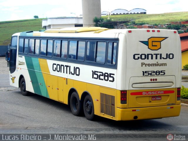 Empresa Gontijo de Transportes 15285 na cidade de João Monlevade, Minas Gerais, Brasil, por Lucas  Ribeiro. Número da foto: #398961.