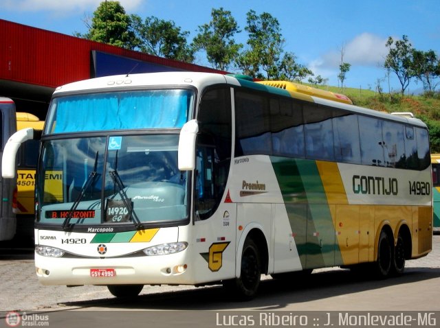 Empresa Gontijo de Transportes 14920 na cidade de João Monlevade, Minas Gerais, Brasil, por Lucas  Ribeiro. Número da foto: #398950.