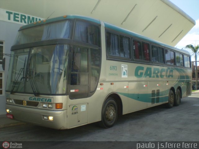 Viação Garcia 6193 na cidade de Paranacity, Paraná, Brasil, por Paulo J. S. Ferre. ID da foto: 399308.