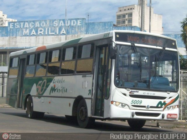 Empresa Circular de Marília 5009 na cidade de Marília, São Paulo, Brasil, por Rodrigo Piragibe. ID da foto: 399225.