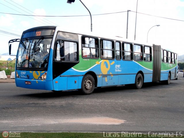 Expresso Santa Paula 23187 na cidade de Serra, Espírito Santo, Brasil, por Lucas  Ribeiro. Número da foto: #367397.