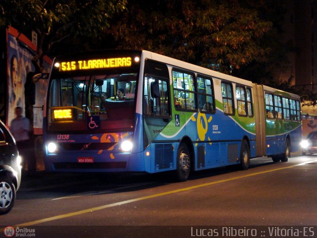 Viação Grande Vitória 13138 na cidade de Vitória, Espírito Santo, Brasil, por Lucas  Ribeiro. ID da foto: 367388.