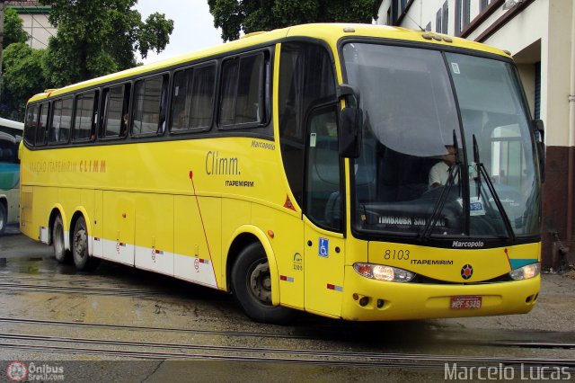 Viação Itapemirim 8103 na cidade de Rio de Janeiro, Rio de Janeiro, Brasil, por Marcelo Lucas. ID da foto: 367802.