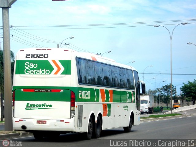 Cia. São Geraldo de Viação 21020 na cidade de Serra, Espírito Santo, Brasil, por Lucas  Ribeiro. Número da foto: #399995.