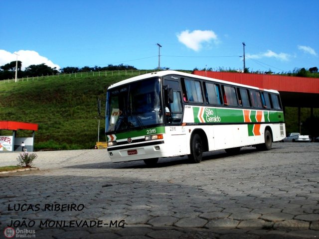 Cia. São Geraldo de Viação 2315 na cidade de João Monlevade, Minas Gerais, Brasil, por Lucas  Ribeiro. ID da foto: 399997.