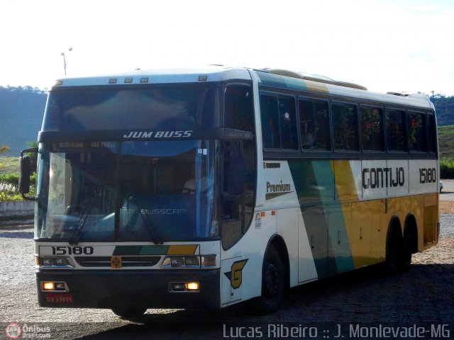 Empresa Gontijo de Transportes 15180 na cidade de João Monlevade, Minas Gerais, Brasil, por Lucas  Ribeiro. ID da foto: 400002.