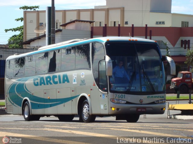 Viação Garcia 7601 na cidade de Londrina, Paraná, Brasil, por Leandro Martins Cardoso. Número da foto: #400373.