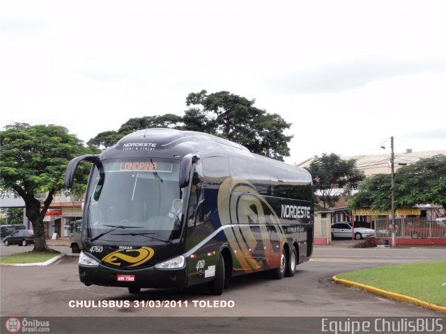 Expresso Nordeste 4760 na cidade de Toledo, Paraná, Brasil, por Paulo Roberto Chulis. Número da foto: #370123.