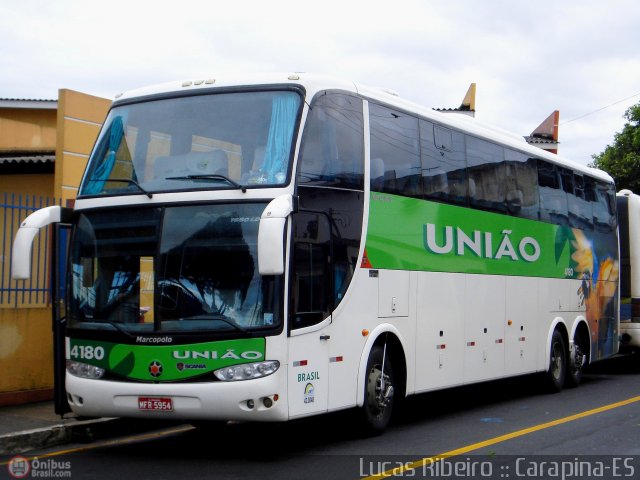 Empresa União de Transportes 4180 na cidade de Serra, Espírito Santo, Brasil, por Lucas  Ribeiro. Número da foto: #370067.