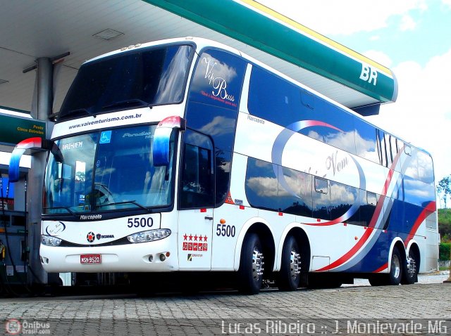 Vai-Vem Turismo 5500 na cidade de João Monlevade, Minas Gerais, Brasil, por Lucas  Ribeiro. Número da foto: #370078.
