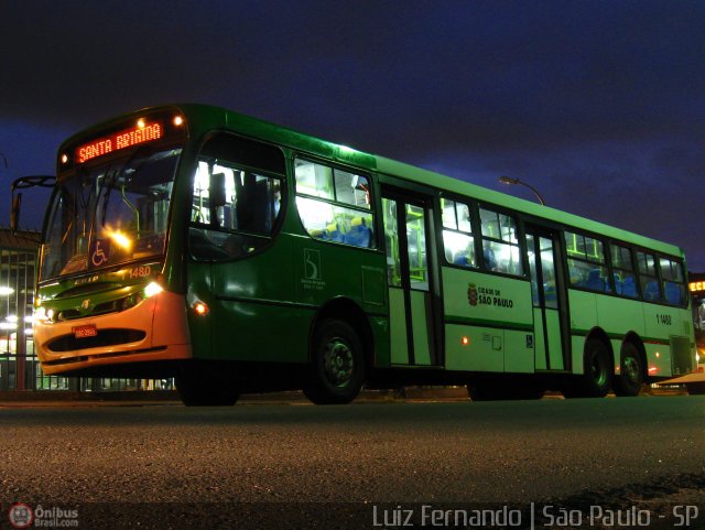 Viação Santa Brígida 1 1480 na cidade de São Paulo, São Paulo, Brasil, por Rafael Santos. ID da foto: 371291.