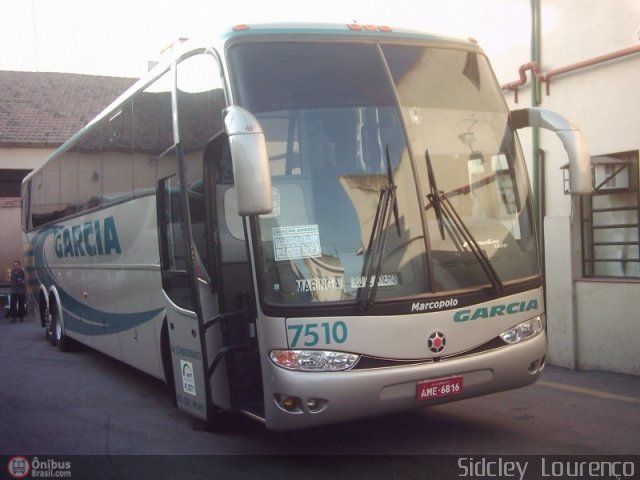 Viação Garcia 7510 na cidade de Rio de Janeiro, Rio de Janeiro, Brasil, por Sidcley Lourenço. Número da foto: #370512.