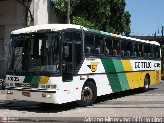 Empresa Gontijo de Transportes 10105 na cidade de Rio de Janeiro, Rio de Janeiro, Brasil, por Adriano Minervino. ID da foto: 371141.