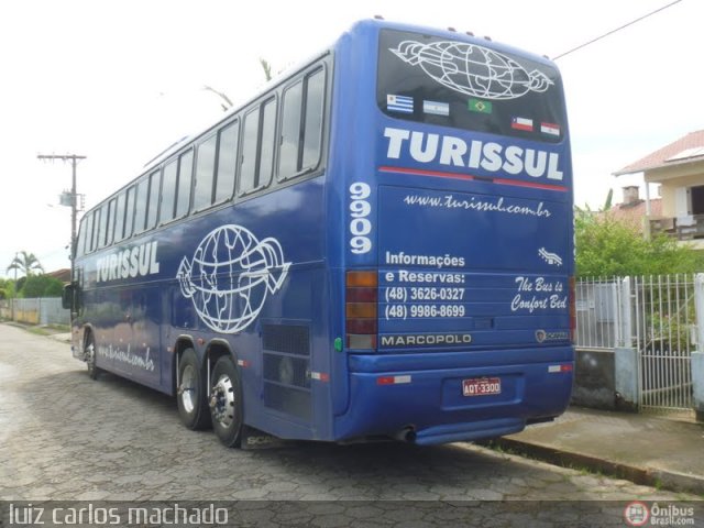 Turissul Catarinense Turismo 9909 na cidade de Palhoça, Santa Catarina, Brasil, por Luiz Carlos Machado. Número da foto: #370952.