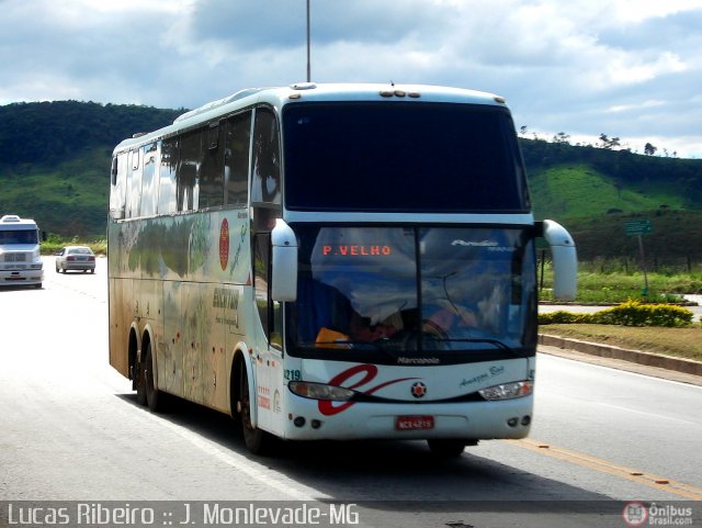 Eucatur - Empresa União Cascavel de Transportes e Turismo 4219 na cidade de João Monlevade, Minas Gerais, Brasil, por Lucas  Ribeiro. Número da foto: #372413.