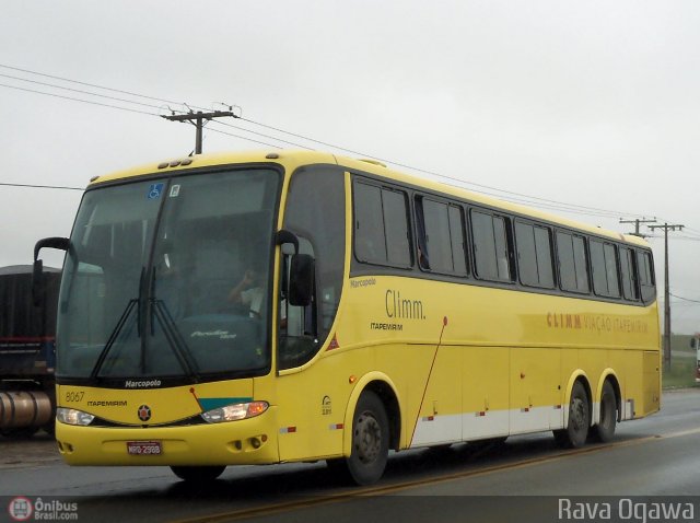 Viação Itapemirim 8067 na cidade de Vitória da Conquista, Bahia, Brasil, por Rava Ogawa. ID da foto: 372305.