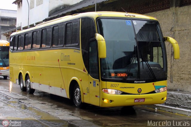 Viação Itapemirim 8027 na cidade de Rio de Janeiro, Rio de Janeiro, Brasil, por Marcelo Lucas. ID da foto: 373003.