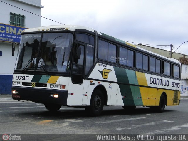 Empresa Gontijo de Transportes 9795 na cidade de Vitória da Conquista, Bahia, Brasil, por Welder Dias. ID da foto: 373420.