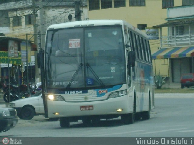 Auto Viação 1001 RJ 108.260 na cidade de Saquarema, Rio de Janeiro, Brasil, por Vinícius  Christófori. Número da foto: #374013.