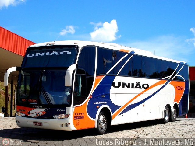 Expresso União 10064 na cidade de João Monlevade, Minas Gerais, Brasil, por Lucas  Ribeiro. ID da foto: 374005.