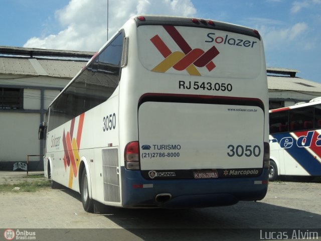 Solazer Transportes e Turismo 3050 na cidade de Duque de Caxias, Rio de Janeiro, Brasil, por Lucas Alvim. ID da foto: 374522.