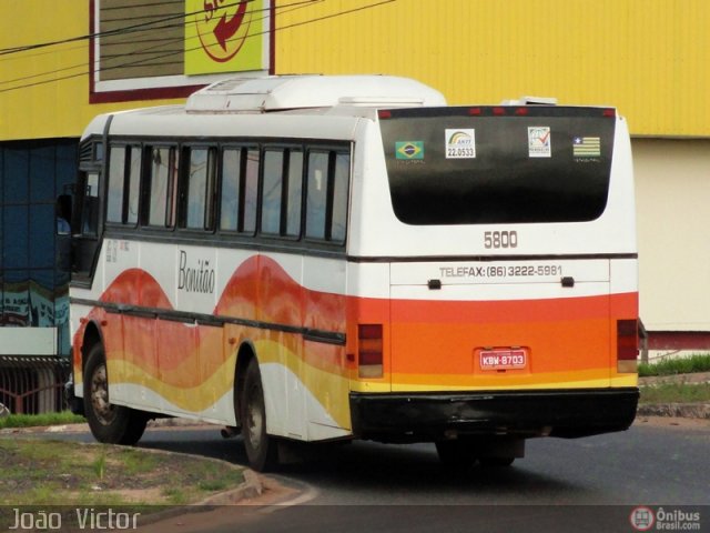 Bonitão Viagem e Turismo 5800 na cidade de Teresina, Piauí, Brasil, por João Victor. ID da foto: 401823.