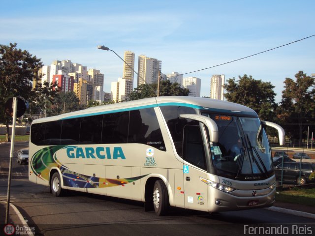 Viação Garcia 7426 na cidade de Ribeirão Preto, São Paulo, Brasil, por Fernando Reis. ID da foto: 412253.