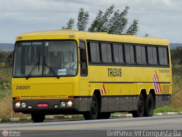 Viação Itapemirim 24001 na cidade de Vitória da Conquista, Bahia, Brasil, por Drill Silva. ID da foto: 413233.