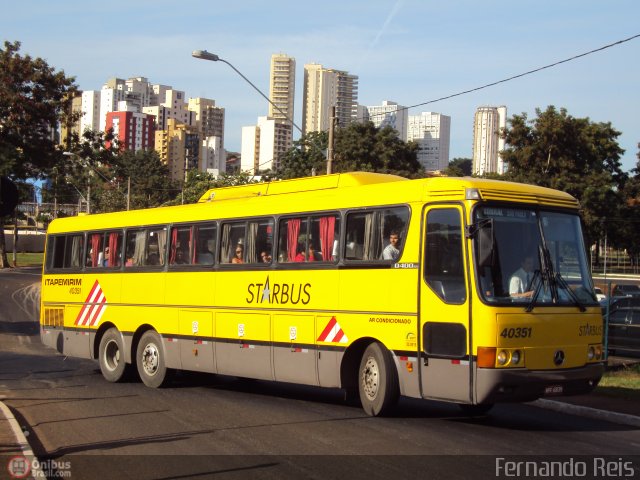 Viação Itapemirim 40351 na cidade de Ribeirão Preto, São Paulo, Brasil, por Fernando Reis. Número da foto: #413228.