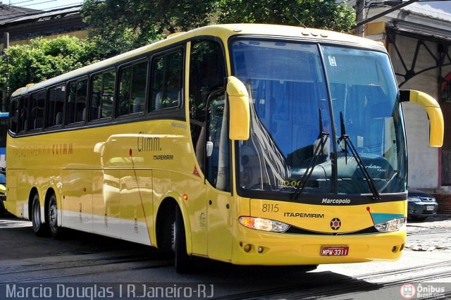 Viação Itapemirim 8115 na cidade de Rio de Janeiro, Rio de Janeiro, Brasil, por Francisco Ivano. ID da foto: 415196.