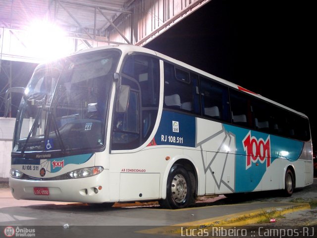 Auto Viação 1001 RJ 108.511 na cidade de Campos dos Goytacazes, Rio de Janeiro, Brasil, por Lucas  Ribeiro. Número da foto: #415390.