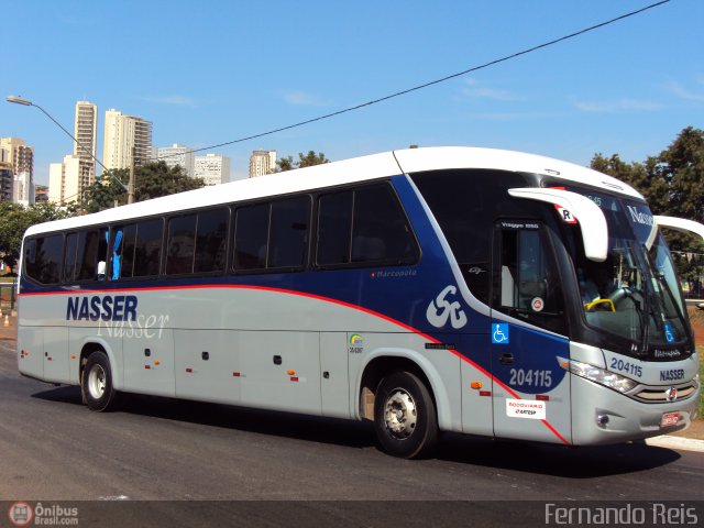Viação Nasser 204115 na cidade de Ribeirão Preto, São Paulo, Brasil, por Fernando Reis. Número da foto: #416022.