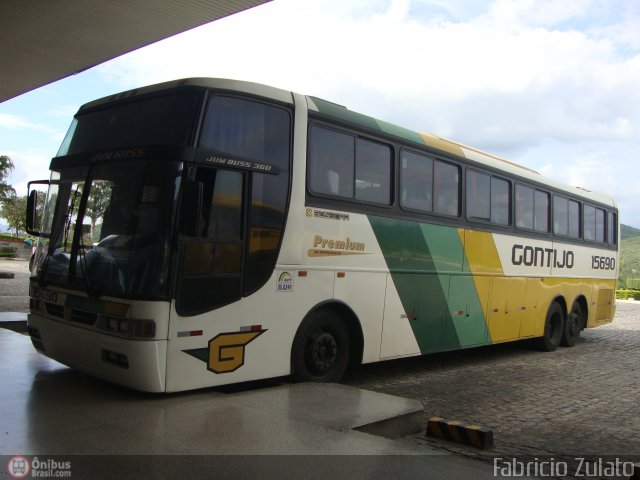 Empresa Gontijo de Transportes 15690 na cidade de Jequié, Bahia, Brasil, por Fabricio do Nascimento Zulato. ID da foto: 417061.