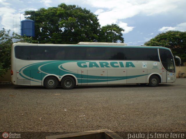 Viação Garcia 7501 na cidade de Paranacity, Paraná, Brasil, por Paulo J. S. Ferre. Número da foto: #417287.