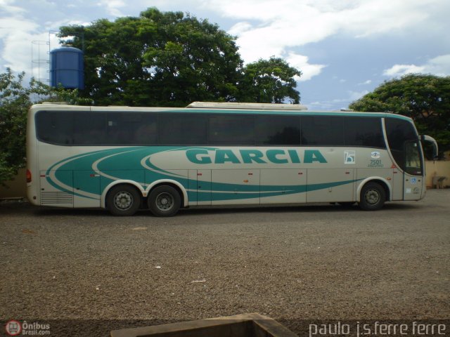 Viação Garcia 7501 na cidade de Paranacity, Paraná, Brasil, por Paulo J. S. Ferre. ID da foto: 417287.