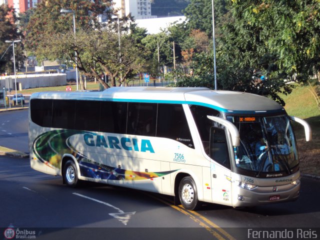 Viação Garcia 7506 na cidade de Ribeirão Preto, São Paulo, Brasil, por Fernando Reis. Número da foto: #418633.